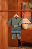 Baju Melayu Babies Teluk Belanga Deluxe Smart Fit - Stormy Sea