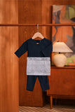 Baju Melayu Babies Teluk Belanga Deluxe Smart Fit - Dark Navy