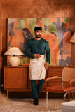 Baju Melayu Teluk Belanga Modern Smart Fit - Peacock Green