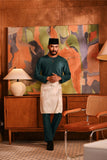 Baju Melayu Teluk Belanga Modern Smart Fit - Peacock Green