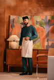 Baju Melayu Teluk Belanga Modern Smart Fit - Peacock Green