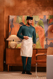 Baju Melayu Teluk Belanga Modern Smart Fit - Peacock Green