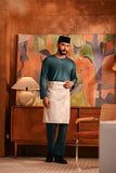 Baju Melayu Teluk Belanga Modern Smart Fit - Peacock Green