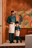 Baju Melayu Teluk Belanga Modern Smart Fit - Peacock Green