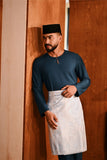 Baju Melayu Teluk Belanga Modern Smart Fit - Legion Blue