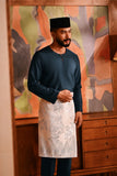 Baju Melayu Teluk Belanga Modern Smart Fit - Teal Blue