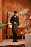 Baju Melayu Teluk Belanga Modern Smart Fit - Black