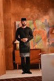 Baju Melayu Teluk Belanga Modern Smart Fit - Black