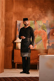 Baju Melayu Teluk Belanga Modern Smart Fit - Black