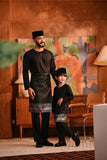 Baju Melayu Teluk Belanga Modern Smart Fit - Black