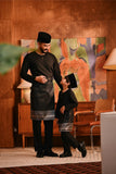 Baju Melayu Kids Teluk Belanga Modern Smart Fit - Black