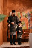 Baju Melayu Teluk Belanga Modern Smart Fit - Black