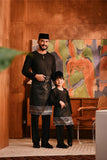 Baju Melayu Kids Teluk Belanga Modern Smart Fit - Black