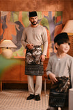 Baju Melayu Teluk Belanga Modern Smart Fit - Beige