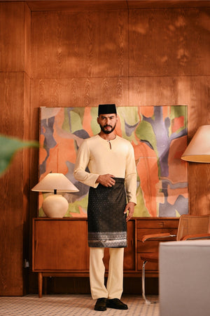 Baju Melayu Teluk Belanga Modern Smart Fit - Tender Yellow