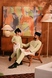 Baju Melayu Teluk Belanga Modern Smart Fit - Pastel Green