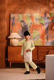 Baju Melayu Kids Teluk Belanga Modern Smart Fit - Pastel Green