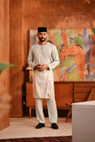 Baju Melayu Teluk Belanga Modern Smart Fit - Aqua Gray