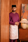 Baju Melayu Teluk Belanga Modern Smart Fit - Amaranth