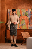 Baju Melayu Teluk Belanga Deluxe Smart Fit - Silver Mink