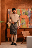 Baju Melayu Teluk Belanga Deluxe Smart Fit - Silver Mink