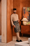 Baju Melayu Teluk Belanga Deluxe Smart Fit - Silver Mink