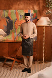 Baju Melayu Teluk Belanga Deluxe Smart Fit - Silver Mink