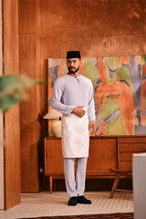 Baju Melayu Teluk Belanga Deluxe Smart Fit - Light Lavender