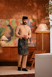 Baju Melayu Teluk Belanga Deluxe Smart Fit - Cuban Sand