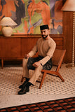 Baju Melayu Teluk Belanga Deluxe Smart Fit - Cuban Sand