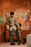 Baju Melayu Kids Teluk Belanga Deluxe Smart Fit - Teak