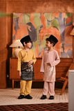 Baju Melayu Kids Teluk Belanga Deluxe Smart Fit - Blush