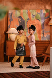 Baju Melayu Kids Teluk Belanga Deluxe Smart Fit - Blush