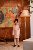 Baju Melayu Kids Teluk Belanga Deluxe Smart Fit - Blush