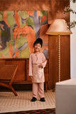 Baju Melayu Kids Teluk Belanga Deluxe Smart Fit - Blush