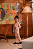 Baju Melayu Kids Teluk Belanga Deluxe Smart Fit - Blush