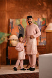 Baju Melayu Teluk Belanga Deluxe Smart Fit - Blush