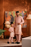 Baju Melayu Kids Teluk Belanga Deluxe Smart Fit - Blush