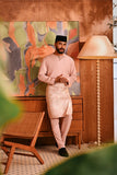 Baju Melayu Teluk Belanga Deluxe Smart Fit - Blush