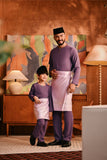 Baju Melayu Kids Teluk Belanga Deluxe Smart Fit - Grapeade