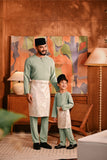 Baju Melayu Teluk Belanga Deluxe Smart Fit - Green Bay