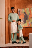 Baju Melayu Teluk Belanga Deluxe Smart Fit - Green Bay