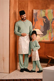 Baju Melayu Teluk Belanga Deluxe Smart Fit - Green Bay