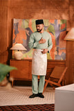 Baju Melayu Teluk Belanga Deluxe Smart Fit - Green Bay