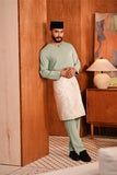 Baju Melayu Teluk Belanga Deluxe Smart Fit - Green Bay