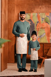 Baju Melayu Teluk Belanga Deluxe Smart Fit - Green Jasper