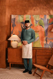 Baju Melayu Teluk Belanga Deluxe Smart Fit - Green Jasper