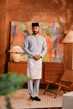 Baju Melayu Teluk Belanga Deluxe Smart Fit - Flint Stone