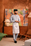 Baju Melayu Teluk Belanga Deluxe Smart Fit - Flint Stone