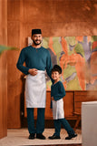 Baju Melayu Teluk Belanga Deluxe Smart Fit - Deep Teal